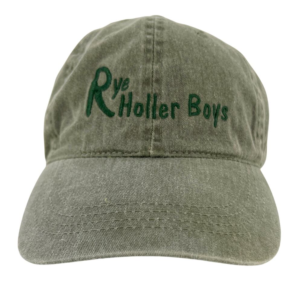 Rye Holler Boys olive green dad cap hat